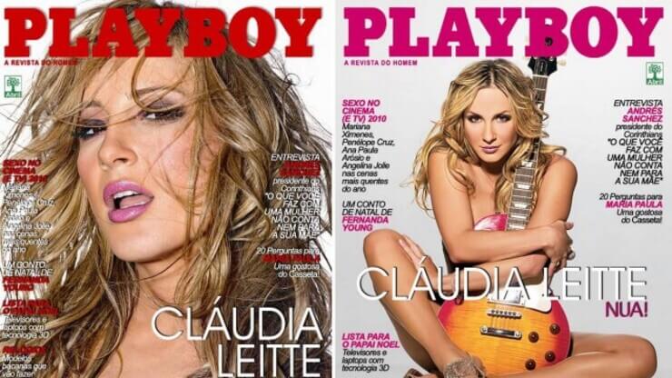 Atrizes brasileiras nuas na revista Playboy Cláudia Leite Nua
