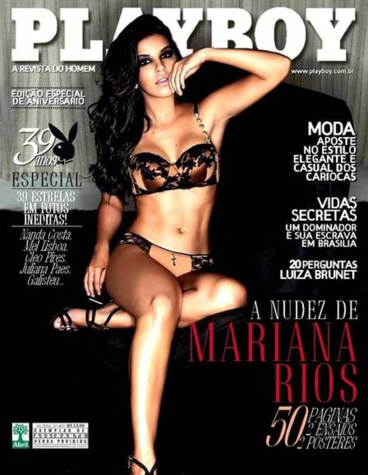 Atrizes brasileiras nuas na revista Playboy Mariana Rios Nua