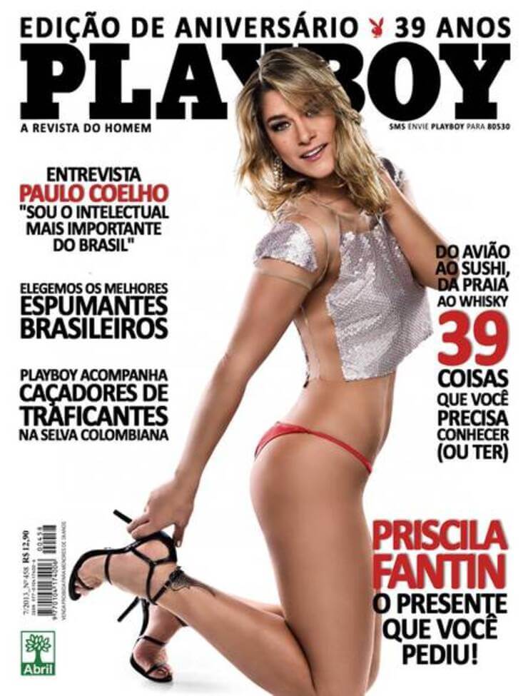 Atrizes brasileiras nuas na revista Playboy Priscila Fantin Nua