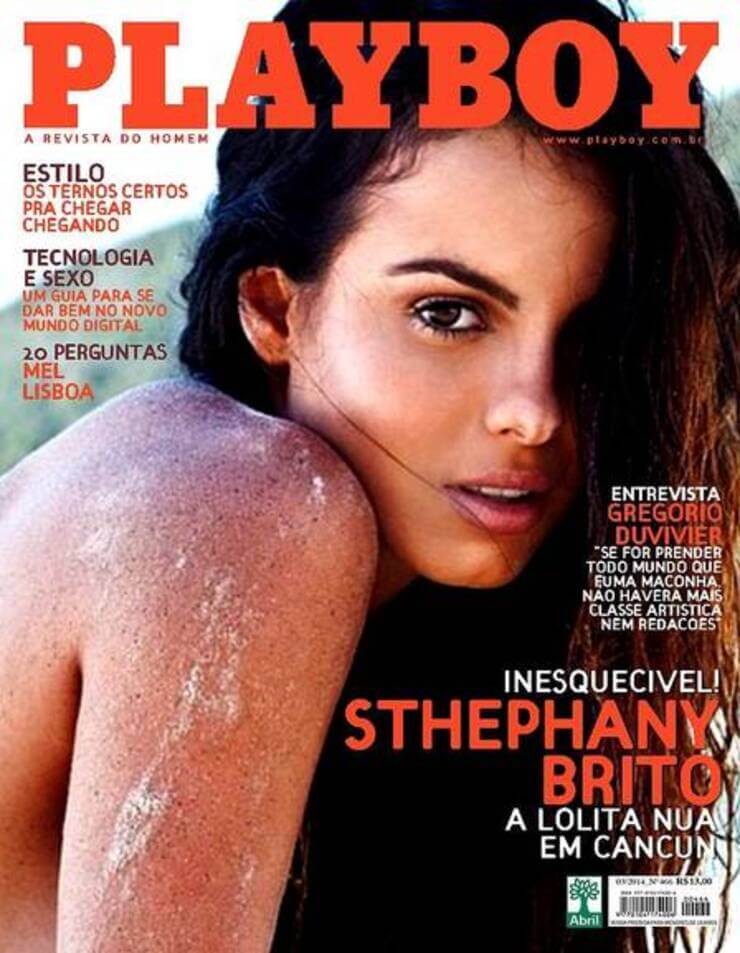 Atrizes brasileiras nuas na revista Playboy Sthephany Brito Nua