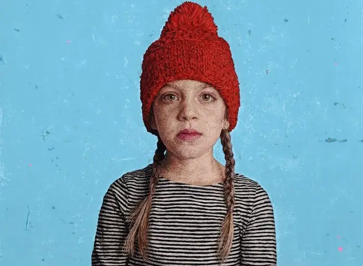 Obra de arte feita só com linha pela artista Cayce Zavaglia Arte com linha Cayce Zavaglia