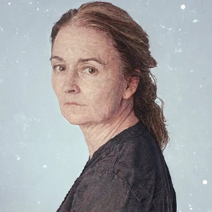 Obra de arte feita só com linha pela artista Cayce Zavaglia Arte com linha Cayce Zavaglia