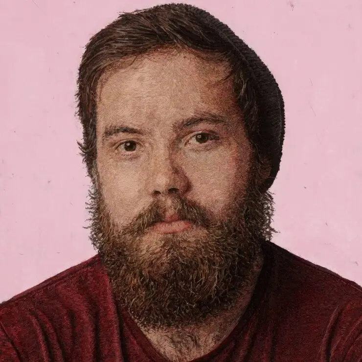 Obra de arte feita só com linha pela artista Cayce Zavaglia Arte com linha Cayce Zavaglia