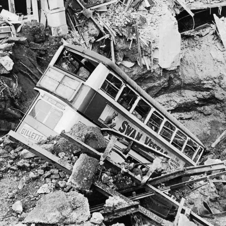 Fotos raras dos bombardeios da Segunda Guerra Mundial