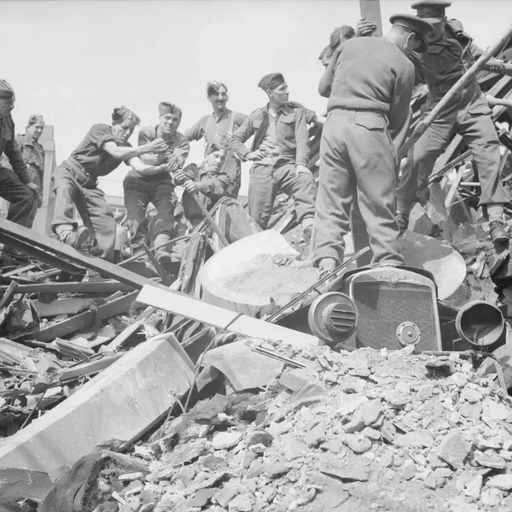 Fotos raras dos bombardeios da Segunda Guerra Mundial